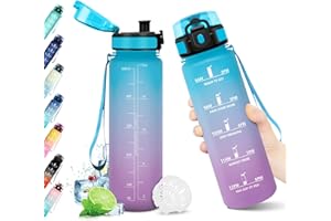 KOLLYKOLLA Gourde Sport 500ml, Bouteille d'eau avec Filtre, Bouteille sans BPA, Gourde Réutilisable, Étanche, Gourde Enfant pour l'école, Bureau, Sport, Yoga, Fitness, Randonnée et Activités en Plein Air