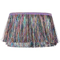 Yalulu 10 metri di lunghezza, 30 cm larghezza, nappa, frange, tagliato, passamaneria per il fai da te, ornamento, costume, vestito latino, Garment Apparel pizzo, accessorio per cucito