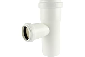 MKK - 19586-001 - HT Rohrabzweig PP DN 32-50 T-Stück 90° Verzweigung Verbindung Abzweig weiß DN 32 auf DN 32