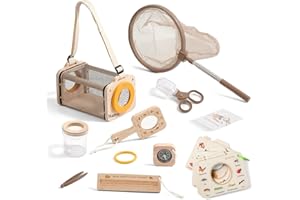 WOODEN TEETHER Kit de Recherche pour Enfants, Exploration Naturelle, Cadeau pour garçons et Filles, Camping, Exploration Naturelle (Livres en Bois Disponibles)