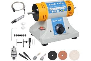 Speed Poleringsmaskin 320W Multifunktionsbänkslipmaskin Dual Side Polisher Jewelry Making