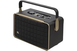 JBL Authentics 300, Głośnik Bezprzewodowy, 8h Odtwarzania, z Wbudowanym Wi-Fi, Bluetooth, Dźwiękiem Stereo i Mocnym Basem, Kompatybilny z Alexa i Google Home, w Stylu Retro