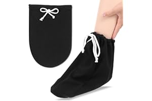 Mabor Obsada skarpeta pokrowiec na stopę, odlewany nosek skarpety regulowany sznurek ochronny pod kostką zmywalny krótki rękaw na nogi dla mężczyzn kobiet