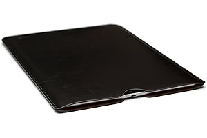 Dockem Funda Executive para iPad Pro 12.9 (2015 y 2017): Cuero Sintético/Vegano Premium Marrón Oscuro con Forro de Fieltro de Microfibra Suave: Funda Delgada, Simple y de Inserción para Tableta