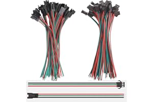 GTIWUNG 30Pairs JST SM 3Pin Plug Mâle à Femelle 15cm Câble Connecteur Adaptateur, JST SM 3 Pin Connectors 22AWG