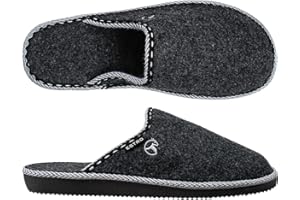 ESTRO Ciabatte Feltro Uomo Pantofole - Pantofole Uomo Invernali Chiuse Ciabatte Casa Feltro F14