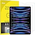 JETech Screen Protector for iPad Pro 12.9 Inch 2022/2021/2020/2018 (6th/5th/4th/3rd) Model, Face ID Compatible, 9H Tempered Glass Film, 2-Pack
