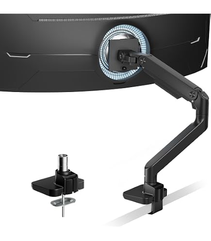 AVLT Monitorarm Einzelhalterung - Höhenverstellbar 43-114 Cm, Für 17-45 Zoll Bis 12 Kg