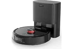 VONKO Saugroboter mit Wischfunktion, 6000Pa Saugkraft, 180 Min Laufzeit, S6 Pro Staubsauger Roboter mit Absaugstation, LiDAR-Navigation, Roboterstaubsauger für Tierhaare, Teppiche & Hartböden