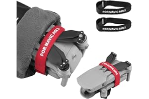 Hensych 2 szt. Śmigło Taśma Taśma Paski Uchwyt Śmigła Ochrona Ostrze Ochraniacz do Mavic Air 2/Air 2S Akcesoria do drona (czarny)