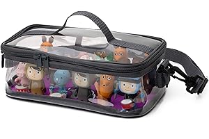 fantifant Magnetic bottom bag for Tonie figures, transparent bag for transporting and storing up to 30 figures (depending on the figure size)