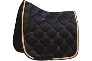 ‎MARENGOS Marengos - Schabracke Sevilla | Schabracke mit Schaumstoff-Füllung | Barockschabracke inkl. Zierkordel | schnell trocknend & atmungsaktiv | Warmblut Schabracke für Dressur & Vielseitigkeit