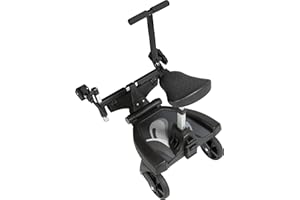 Fillikid Buggy-Board 180° mit 3fach verstellbaren Sitz | Filliboard Mitfahrbrett | Mitfahrbrett universal für Kinderwägen & Buggies & Sportwagen