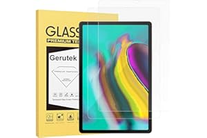 Gerutek 2-Pezzi Pellicola Protettiva per Samsung Tab S5e /S6 10.5 Pollici SM-T720/T725 & SM-T860/T865 [Vetro temperato][Ultra Trasparente][Anti-graffio][Bubble-Free][Durezza 9H] per Galaxy S5e /S6