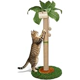 HOMYHANDS Cat Scratching Post for Indoor Cats and Kittens - 80cm Tall Cat Scratching Post with Sisal Rope, Palm Tree Cat Scra