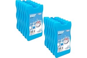 STERUN Freezer Blocks Family Pack Reusable - Keeps Food and Drink Cooler for Hours Ice Blocks for Lunch Boxes Outdoor Picnic, Camping