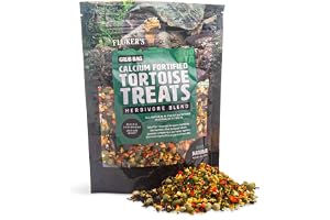 Fluker's Grub Bag Calcium Fortified Tortoise Treats, All Natural Herbivore Blend Fruits and Vegetables, for Tortoise and Herbivore Pets, 4 oz