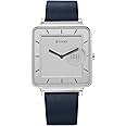 Titan Edge Quad Quartz Analog White Dial with Blue Leather Strap Watch for Men-10017SL01/NT10017SL01