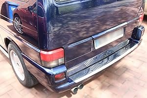 ‎RECAMBO Ladekantenschutz Edelstahl Chrom kompatibel für VW T4 Facelift 1996-2003 | | mit Abkantung | Premium Qualität von RECAMBO