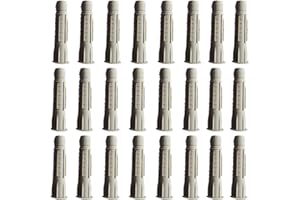 J&A RACING M10 x 60mm Ti Ultra tough Nylon wall plugs anti-rotation fins prevent spinning in the hole. Pack of 24