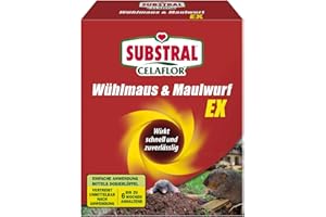 Substral Celaflor Wühlmaus & Maulwurf Ex Stop, vertreibt Wühlmäuse und Maulwürfe mit Sofortwirkung, ohne Gift, 150g, grün