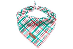 Lionet Paws Bandana de Navidad para perros pequeños, medianos y grandes, pañuelo triangular para perro o gato para niña o niño