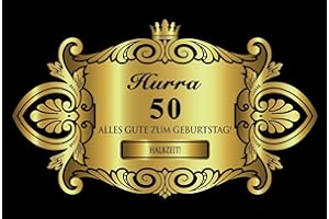 OBLIQUE UNIQUE Oblique-Unique® Aufkleber Flaschenetikett Etikett 50 Geburtstag Gold elegant