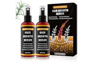 YaaHei Hair Spray for Men and Women, Smooth & Shiny Hair, with Rosemary Oil & Organic Castor Extract, Gentle Non-Greasy Formula, 60ML (2 Pack)