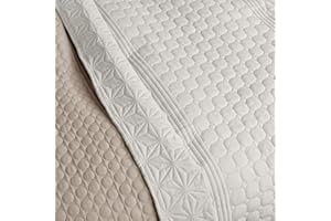 ‎HOMELEVEL HOMELEVEL Tagesdecke Bett & Sofaüberwurf Bettüberwurf Sofa Tages Decken Betthusse XXL Decke Überwurf (200cm x 220cm, Ecru/Beige gemustert)