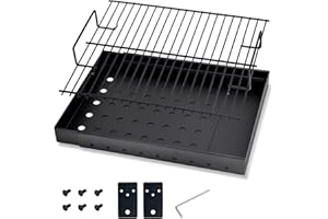 Hiorucet 15-28 Inches Charcoal Tray for PS9900 47183T-21, Smoke Hollow Charcoal Basket for 6500 6800 8500 47183T HC4518L PS9500 SH5000 SH7000 SH19030119 SH19030219 SH9916 Smoke Hollow Grill Parts