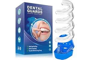 MOECKEARLA Mouth Guard for Teeth Grinding, 4 Pcs 2 Sizes Best Gum Shield for Grinding Teeth, Anti Grinding Sleep Mouth Guard to Prevent Bruxism for Adults & Kids, Teeth Grinding Guard for Sleeping at Night