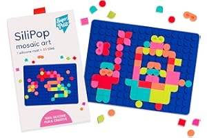 SUPER PETIT - SILIPOP MOSAICI A CLIPSER - Mosaic Art - Creazioni colorate all'infinito - Bianco - A partire da 3 anni