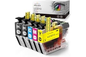 INK4U LC3213XL - Cartuchos de Tinta compatibles con Brother LC3213 LC3211 para Brother MFC-J491DW MFC-J497DW MFC-J890DW MFC-J895DW DCP-J572DW DCP-J772DW DCP-J774DW