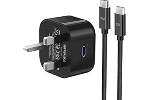 TEYASI Samsung Fast Charger Plug and Cable 2M Fast Charging for Samsung Galaxy S23/S22/S21/S20/S20fe/A04S/A14/A12/A13/A23/A24/A33/A34/A52/A53/A54/A72/A73/M33/M53/M54,Type C Charger Cable Fast Charge and Plug