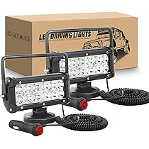 Faro Da Lavoro LED PICAA 36W 7 Pollici - Magnete Base Per Auto Barca 4X4 12V/24V - Foto 9