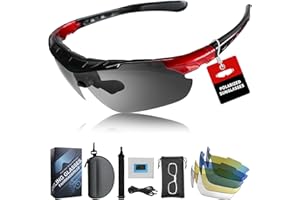 GIYIM Running Sunglasses - Polarized Cycling Glasses for Men Women, UV400 Protection Sports Sunglasses, Ultralight Ski Goggles for Driving, Motorcycle, Hiking, Fishing, Golf