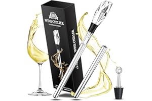 INOMO Cadeau Homme, Idee Cadeau Homme/Femme Original, Cadeau Homme Anniversaire, Rafraichisseur de Bouteille de Vin, Gadget Insolite Utile, Cadeau Homme Noel