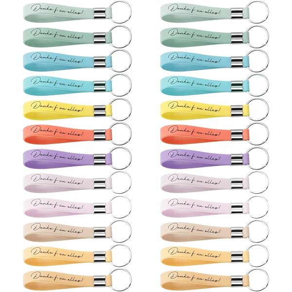 Yuecda Inspirerende sleutelhanger bedankje cadeau siliconen sleutelhanger aanmoediging voor medewerkers collega's tieners leraren frisse kleuren, Meerkleurig, Eén maat