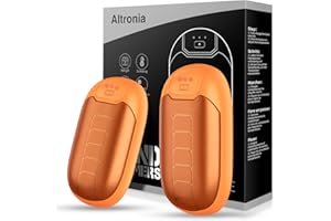 ALTRONIA Hand Warmers, 2-Pack Hand Warmer Rechargeable,Magnetic Electric Handwarmer 7 Hrs Warmth 3 Levels Heat Up to 132.8℉, USB-C Charging, for Raynauds, Golf,outdoor sports,Tech Gifts for Him Her