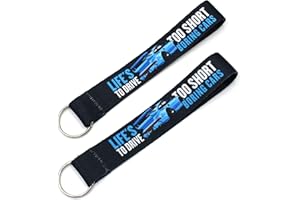 VMG-STORE Juego de 2 llaveros tuning para coche, accesorios para coche, colgante Dub (2 x Life s Too Short)