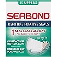 Seabond Denture Fixative Seals, Soft Adhesive Cushion, Last All Day & Protect Gums, 15 Uppers,Pack of 1