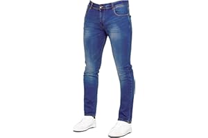 989Zé ENZO Pantalon Homme Slim Ajustement Coupe clasique Coton Stretch Denim Pantalon Jeans