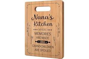 GLEEVARA Nana Gifts, Birthday Gifts for Nana, Mothers Day Gifts for Nana - Unique Nana Kitchen Cutting Board, Gifts for Nana from Grandchildren, 11"x8.5"