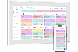 HERNCPTAR Smart Digital Calendar, 10.1" HD Smart Touch Screen Home Interactive Electron Calender WiFi Planner,Meal Schedule, Duty Chart,Achievement Rewards- Built-in Digital Photo Frame Function