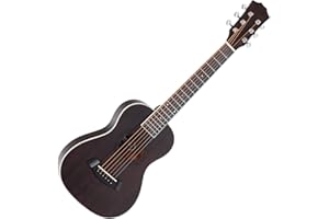 Rocktile G-10 BK Guitarlele Noir - Guitare Western format voyage - Table : Cèdre - Fond & éclisses : Acajou - Manche : Okoumé - Mensure : 51 cm - Finition pore ouverte noire