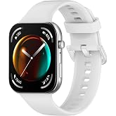 Teknoft Huawei Watch Fit 4 Pro/Fit 4/Fit 3 ile Uyumlu Yumuşak Dokulu Konforlu Spor Silikon Kordon