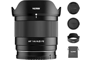 VILTROX AF 14mm F4.0 Air FE Obiettivo per attacco Sony E, 112,6° ultragrandangolare full frame obiettivo STM Messa a fuoco automatica compatibile con Sony E-Mount a7IV a9II a7CII ZVE1 A1 a6700 a7RV