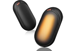 TOMATOFRYDAN Scaldamani Ricaricabile USB, 2 in 1 iscaldatore Elettrico Tascabile,Scalda Mani Portatile Elettrico con 3 Livelli di Calore,Riutilizzabile,Regali di Natale per Campeggio All'aperto, Caccia