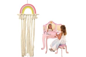 Bavooty Fermaglio per Capelli Arcobaleno,Hair Bows Holder Rainbow Decoration,Organizer Accessori Capelli,Deposito di Clip per Capelli,Clip per Capelli da Appendere,Supporto Fermacapelli,Porta Clip