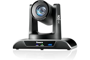 Tenveo Cámara PTZ NDI 4K AI Auto-Tracking, Zoom óptico 20x, USB3.0/HDMI/LAN PoE para transmisión en Vivo IP en Iglesias, videollamadas, Eventos, Youtube, OBS y vMix